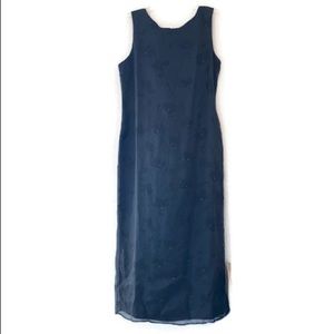 Casual Corner Annex Black Floral Print Dress Size